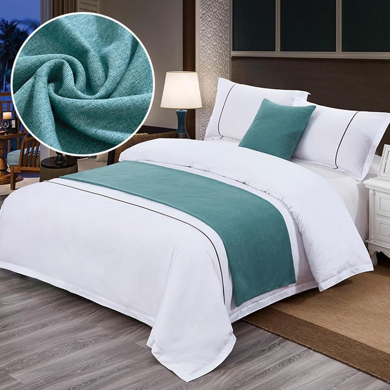 Bed Runners King Size Luxury Bed Scarf for Bedding Decor Modern Blankets Bedspread Hotel Bed Cover Protection for Bedroom Green 50 * 160cm for 1m Bed