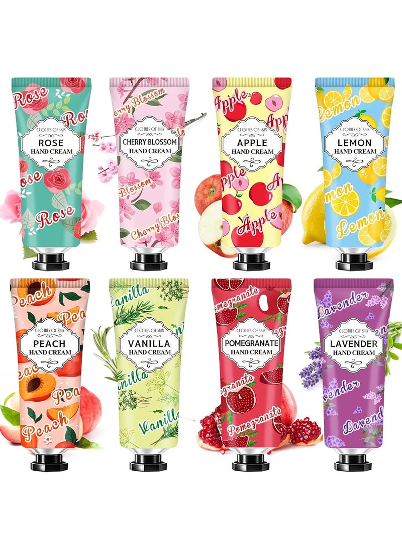 Clothes of skin 8 Pack Hand Cream Gift SetEaster Basket Stuffers for Teen GirlsMothers Day GiftsMini Travel Size Lotion for Teacher Appreciation Gifts Nurse GiftsHand Lotionfor Dry Cracked Hands Gifts for Mom 