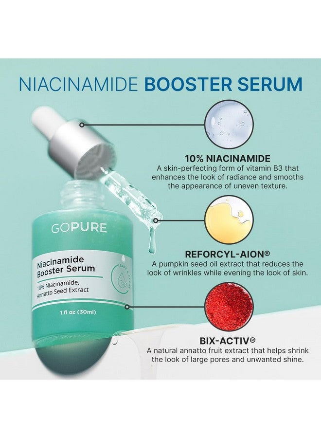 جو بيور 10% مصل نياسيناميد معزز للاحمرار، ويقلل من العناية بالبشرة، ويقلل من مظهر تغير لون البشرة والمسام الكبيرة في تركيبة مهدئة مع مستخلصات طبيعية لتوحيد لون البشرة، 1 أونصة سائلة - Image 3