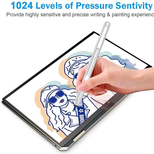 tesha Stylus Pen for ASUS Touchscreen Devices, Active Digital Pen with Ultra-Fine Tip, 1024 Pressure Sensitivity, Palm Rejection for Precision Drawing and Writing - Image 4