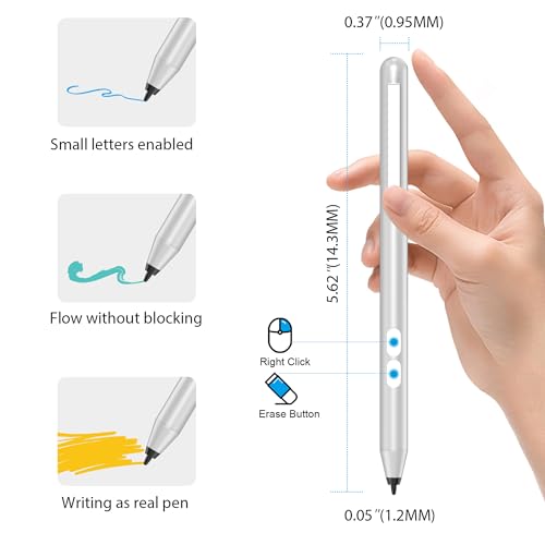 tesha Stylus Pen for ASUS Touchscreen Devices, Active Digital Pen with Ultra-Fine Tip, 1024 Pressure Sensitivity, Palm Rejection for Precision Drawing and Writing - Image 3