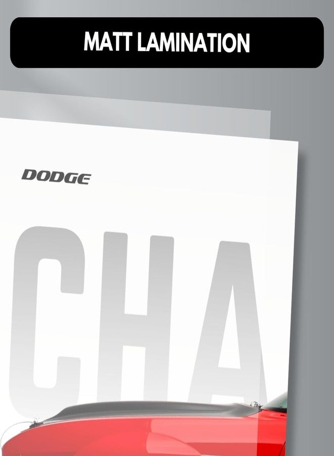 Funk You Store Poster Split Design Car Posters | 3 A3 Sized Cars Poster for Wall | Large Size (89 x 42 cm) Wall Decor | Car Posters for Room | Supercar (Dodge Challenger) (B_039) - Image 3