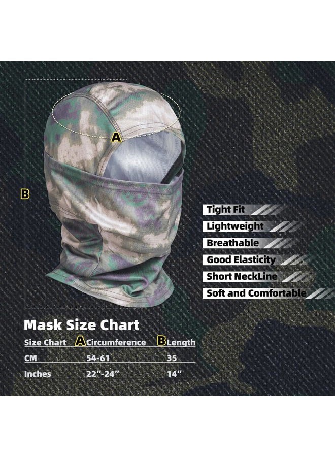 XY3545HS Camo Balaclava Face Mask for Man and Women-Hunting，Skiing，Motorcycle Windproof，UV Protection&Military Training - Image 3