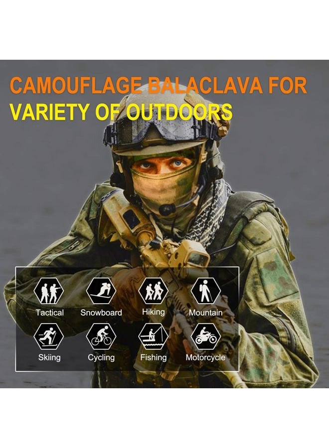 XY3545HS Camo Balaclava Face Mask for Man and Women-Hunting，Skiing，Motorcycle Windproof，UV Protection&Military Training - Image 2