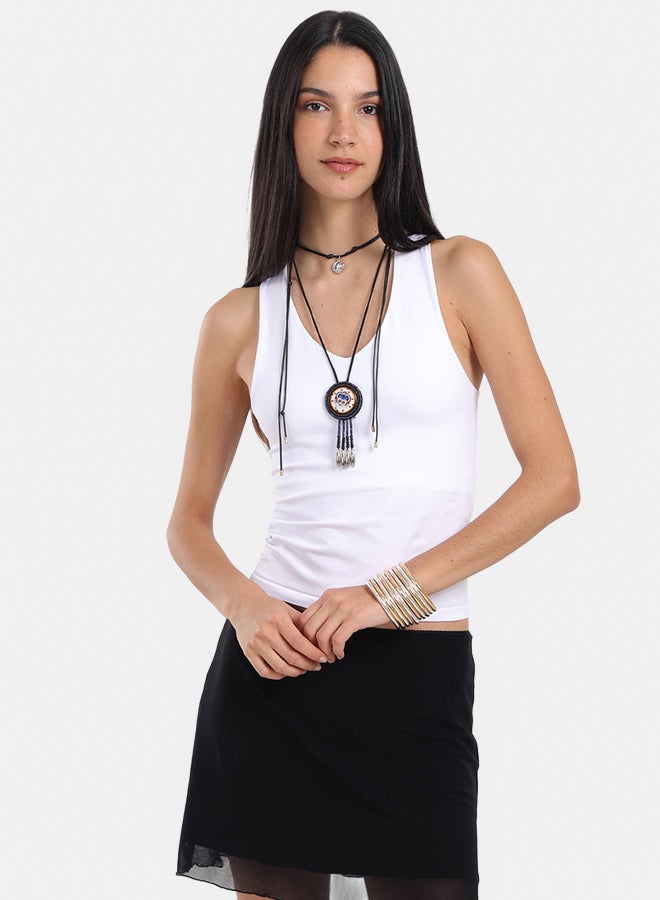 Carina Slim Fit Round Neck Top - Image 1