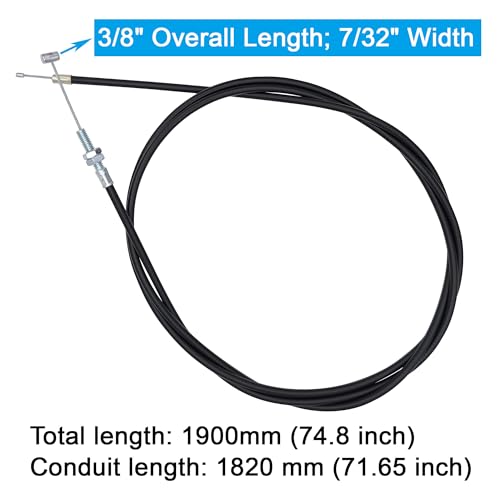 YGQ 75 inch Universal Throttle Cable for 90cc 110cc 125cc 150cc 250cc Kandi GKA Black Widow Yerf Dog Go Kart Go Cart Mini Bike Gas Scooter Dirt Bike Buggy - Image 3