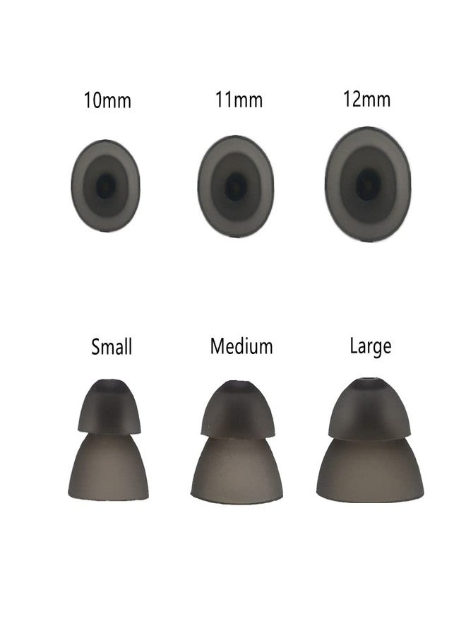 AroneMom Hearing Aids Domes Small Medium Large Size for Resound Sure Fit RIC RITE and Open Fit BTE Hearing Amplifier Smoky Power Domes Invisible Ear Tip Medium 10 Counts - Image 3