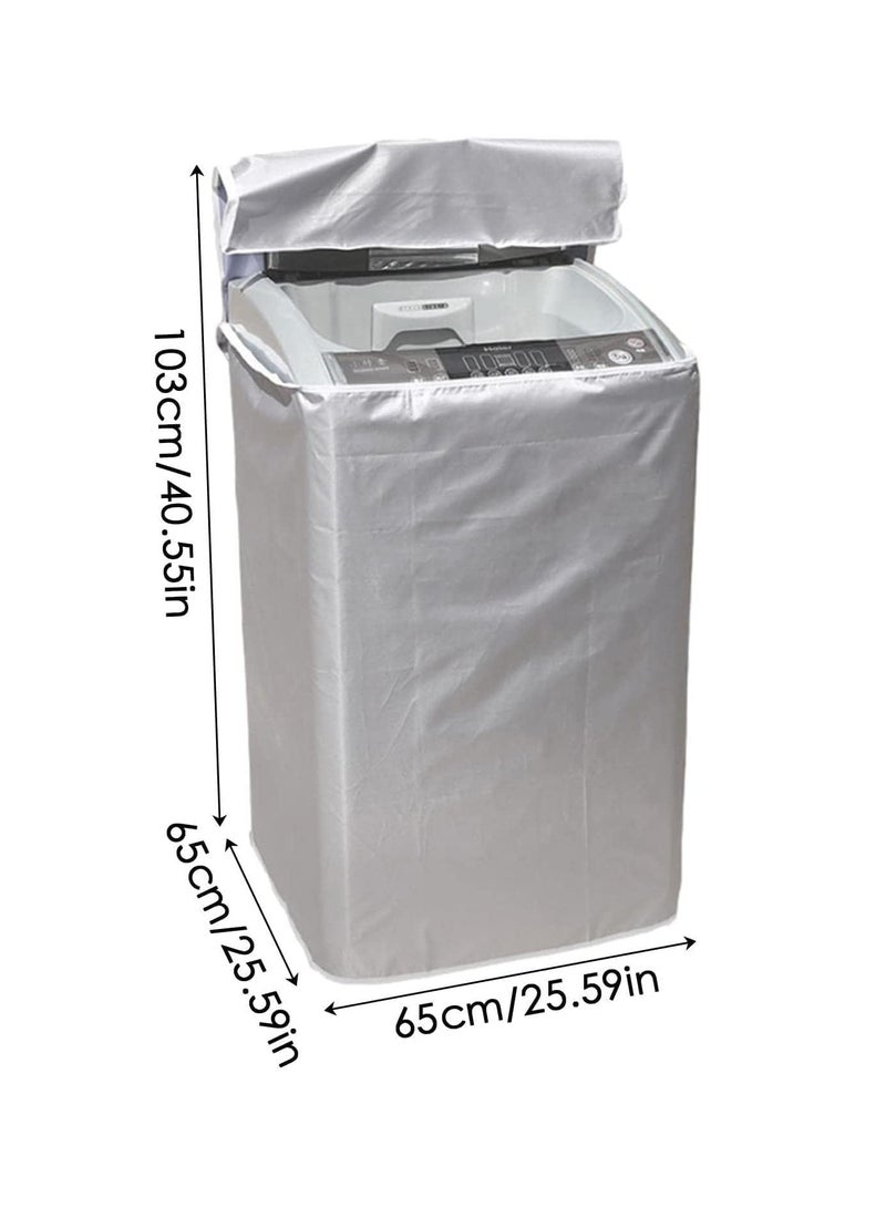 Arabest Washer and Dryer Covers,Top Load Washing Machine Cover Laundry Dryer Protect Cover - Dustproof Waterproof Design for Easy Use Fit for Most Front-loading Machine - Image 4