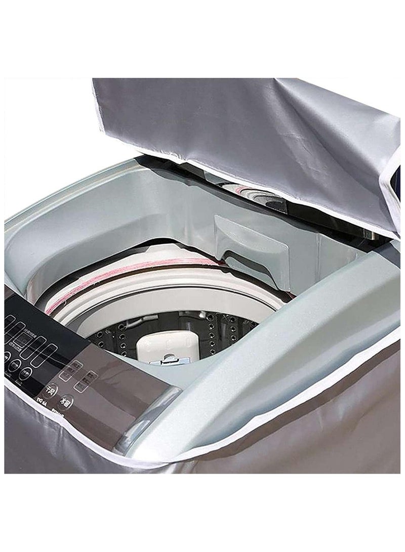 Arabest Washer and Dryer Covers,Top Load Washing Machine Cover Laundry Dryer Protect Cover - Dustproof Waterproof Design for Easy Use Fit for Most Front-loading Machine - Image 5