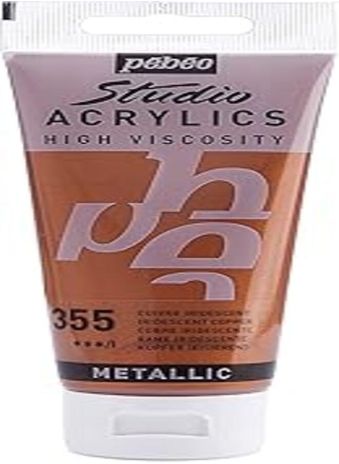 Pebeo - Pebeo - Acrylic Fine Studio Acrylics - Copper - Copper 100ml/3.38oz - Image 1