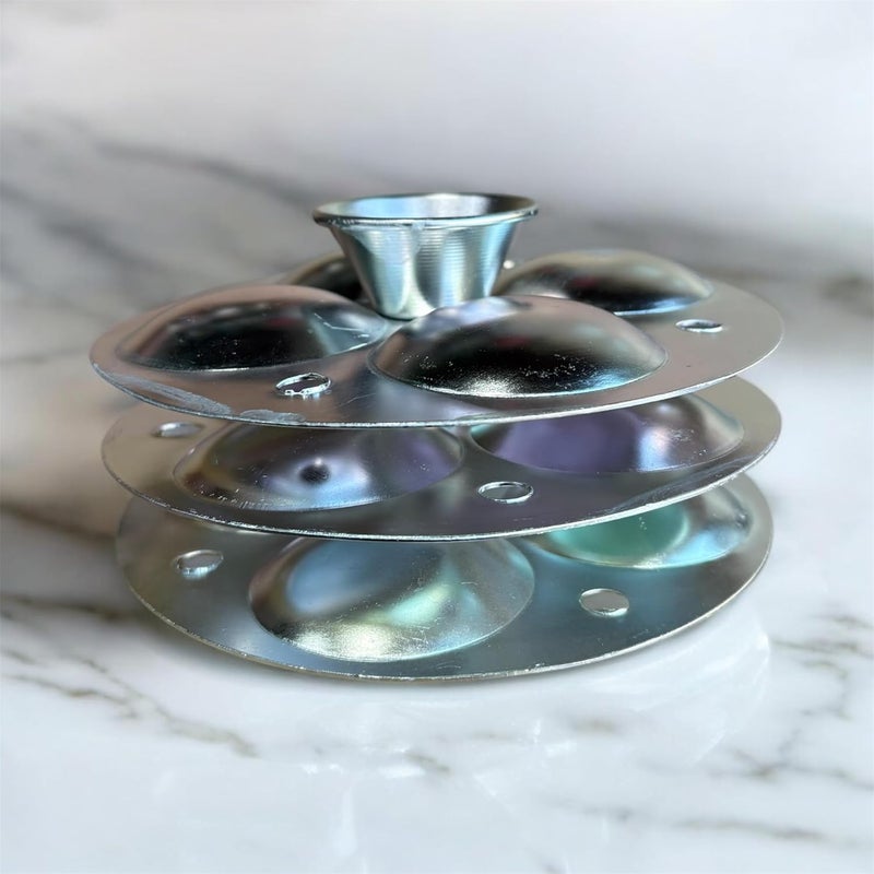 GBW Aluminium Idli Stand 4x3 Plates Suitable for Outer Lid Cooker Silver - Image 3