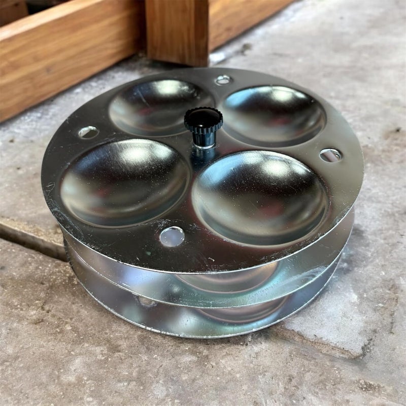 GBW Aluminium Idli Stand 4x3 Plates Suitable for Outer Lid Cooker Silver - Image 5