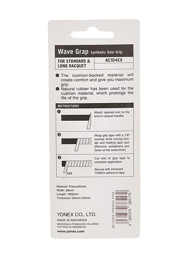 Yonex - Ac104Ex Wave Grap, French Pink - Image 1