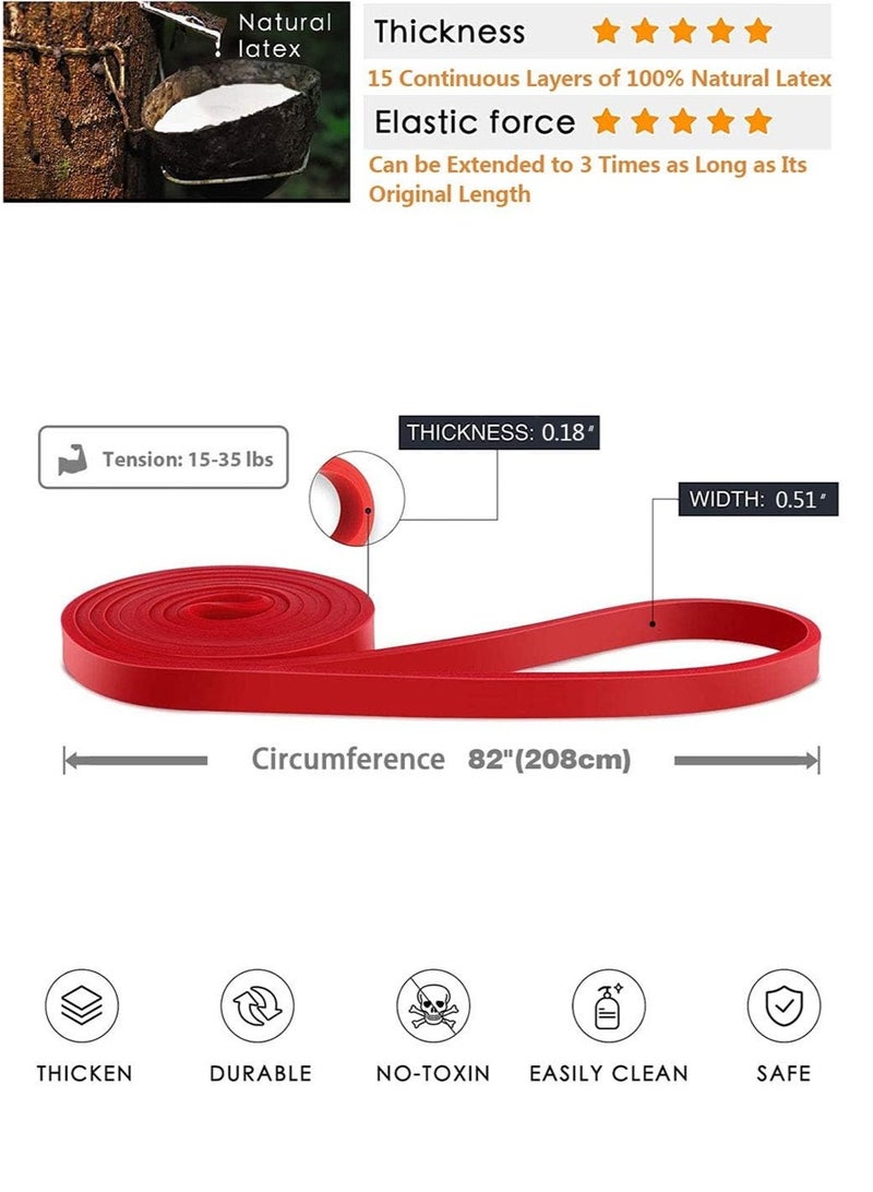 هالامين أربطة مقاومة للنساء والرجال، أربطة سحب للتمارين الرياضية,مطاط مقاومة، لتدريبات المقاومة لليوجا والبيلاتيس - Image 2