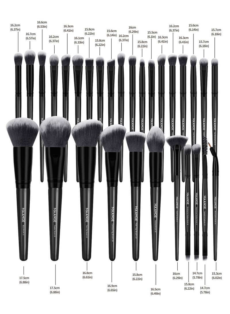 MAANGE 49Pcs Makeup Tool Set, Makeup Brush Sets- Including Blush Brush, Contour Brush, Foundation Brush, Concealer Brush, Eye Shadow Brus, Makeup Sponge,Beauty Egg and Powder Puff Beauty Tool - Image 2