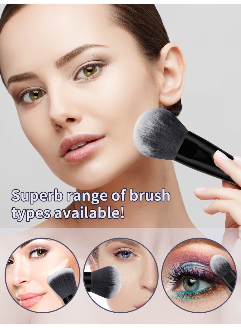 MAANGE 49Pcs Makeup Tool Set, Makeup Brush Sets- Including Blush Brush, Contour Brush, Foundation Brush, Concealer Brush, Eye Shadow Brus, Makeup Sponge,Beauty Egg and Powder Puff Beauty Tool - Image 5