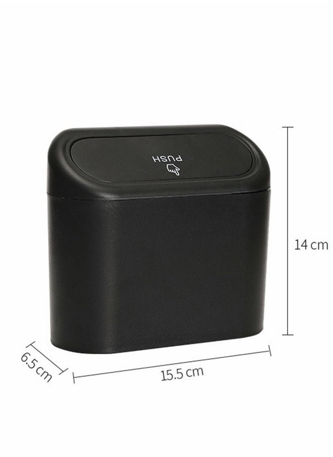 GROIC - 2pcs Car Trash Can with Lid,Mini Auto Dustbin Garbage Organizer with Two Roll Plastic Trash Bag, Automotive Garbage Container Bin for Vehicle, Home, Office,Vehicle Accessories - Image 1