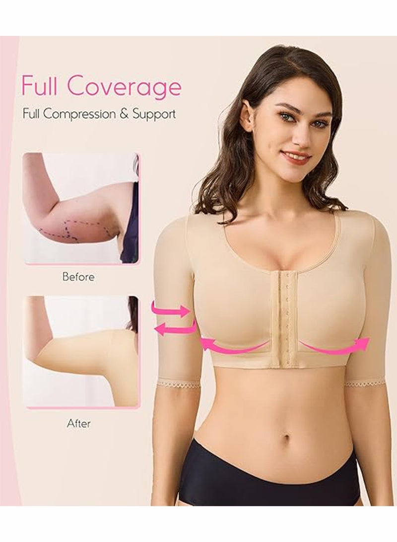 JOGAMS Womens Shaper Tops for Women Arm Compression Post Surgery Tank Top Shapewear - Image 2