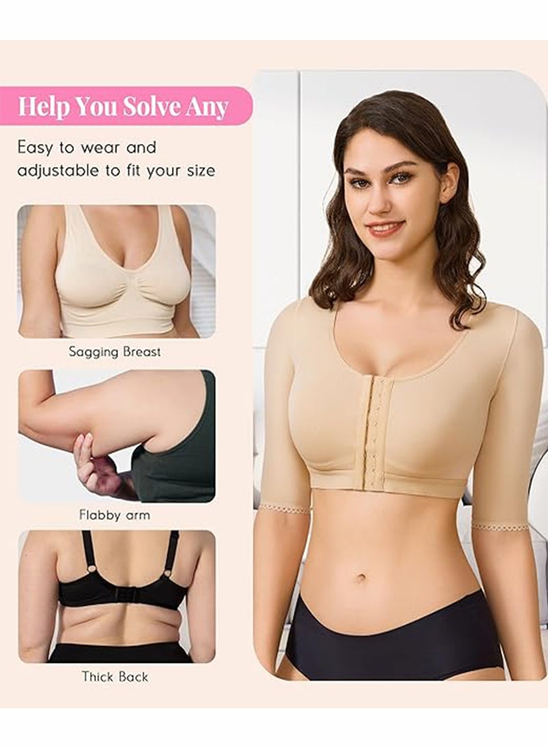 JOGAMS Womens Shaper Tops for Women Arm Compression Post Surgery Tank Top Shapewear - Image 4