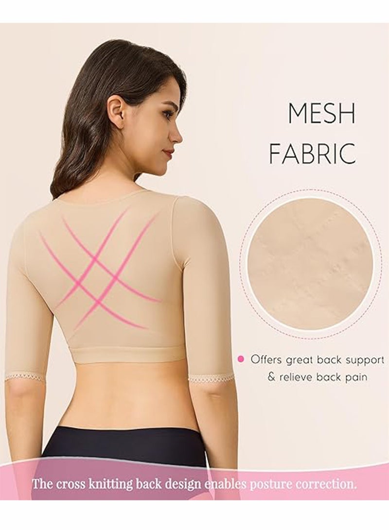 JOGAMS Womens Shaper Tops for Women Arm Compression Post Surgery Tank Top Shapewear - Image 3