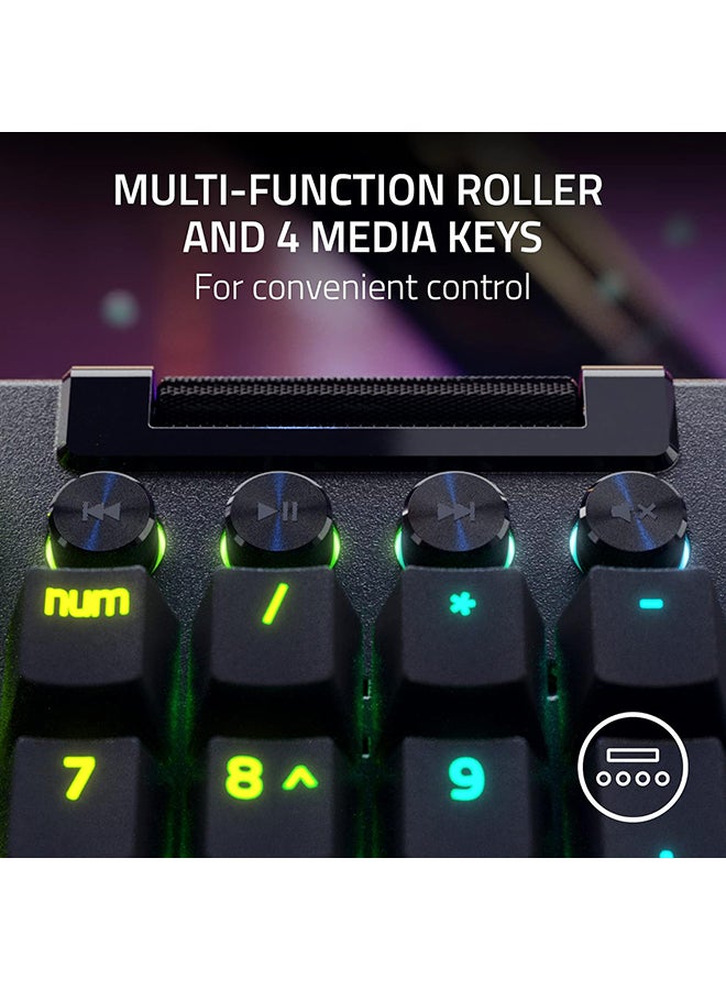 RAZER BLACKWIDOW V4 KEYBOARD GREEN SWITCH LAYOUT FRML RZ03-04690100-R3M1