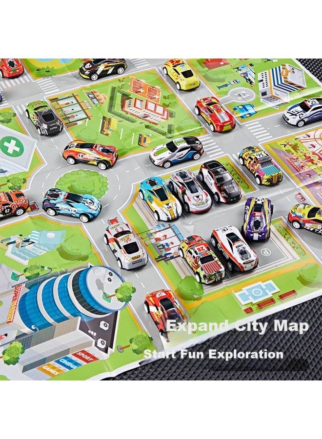 Xst Children's Toy, Boys' Alloy Car Model Set, Realistic Pull-back Racing Car, For Ages 3-6, Birthday Gift - Image 5
