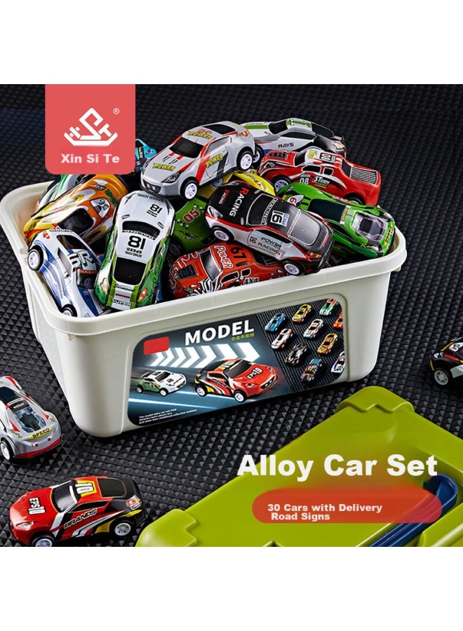 Xst Children's Toy, Boys' Alloy Car Model Set, Realistic Pull-back Racing Car, For Ages 3-6, Birthday Gift - Image 1