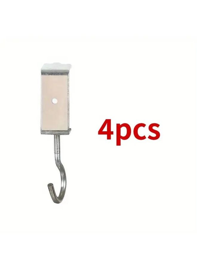 4 Pcs Adjustable Desktop Hook Universal Utility Desk Hook Punch Free Portable For School Bag Headphones - Image 1