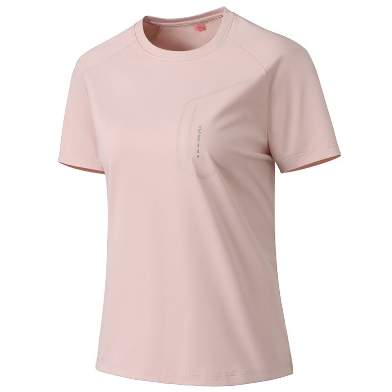 Outdoor Quick-Drying T-Shirt Men'S Sports Short-Sleeved Breathable Sweat-Absorbent Women'S Summer Casual Running Round Neck Large Size Ice Silk Top - Image 3