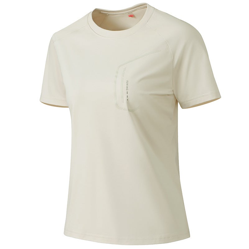 Outdoor Quick-Drying T-Shirt Men'S Sports Short-Sleeved Breathable Sweat-Absorbent Women'S Summer Casual Running Round Neck Large Size Ice Silk Top - Image 5