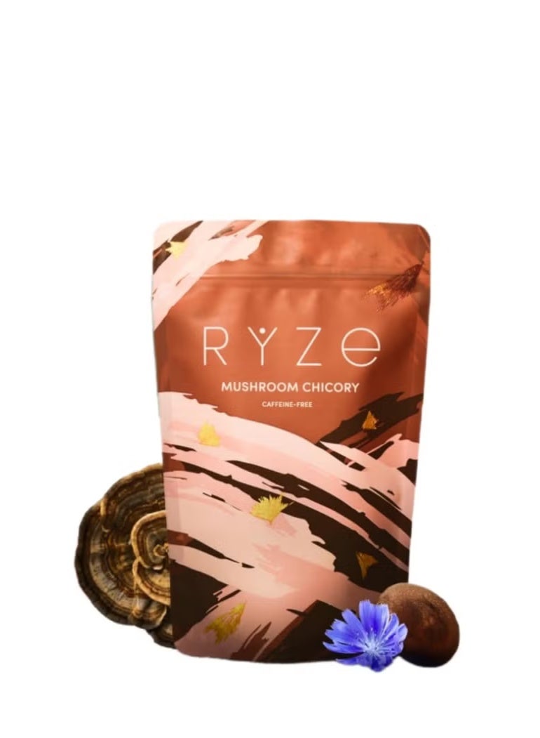 RYZE SUPERFOODS Mushroom Chicory with 6 Organic Adaptogenic Mushrooms, Keto Decaf Coffee with Chicory Root for Energy, Focus, Digestion, Immunity with Lions Mane, Turkey Tail, Shiitake - Image 1