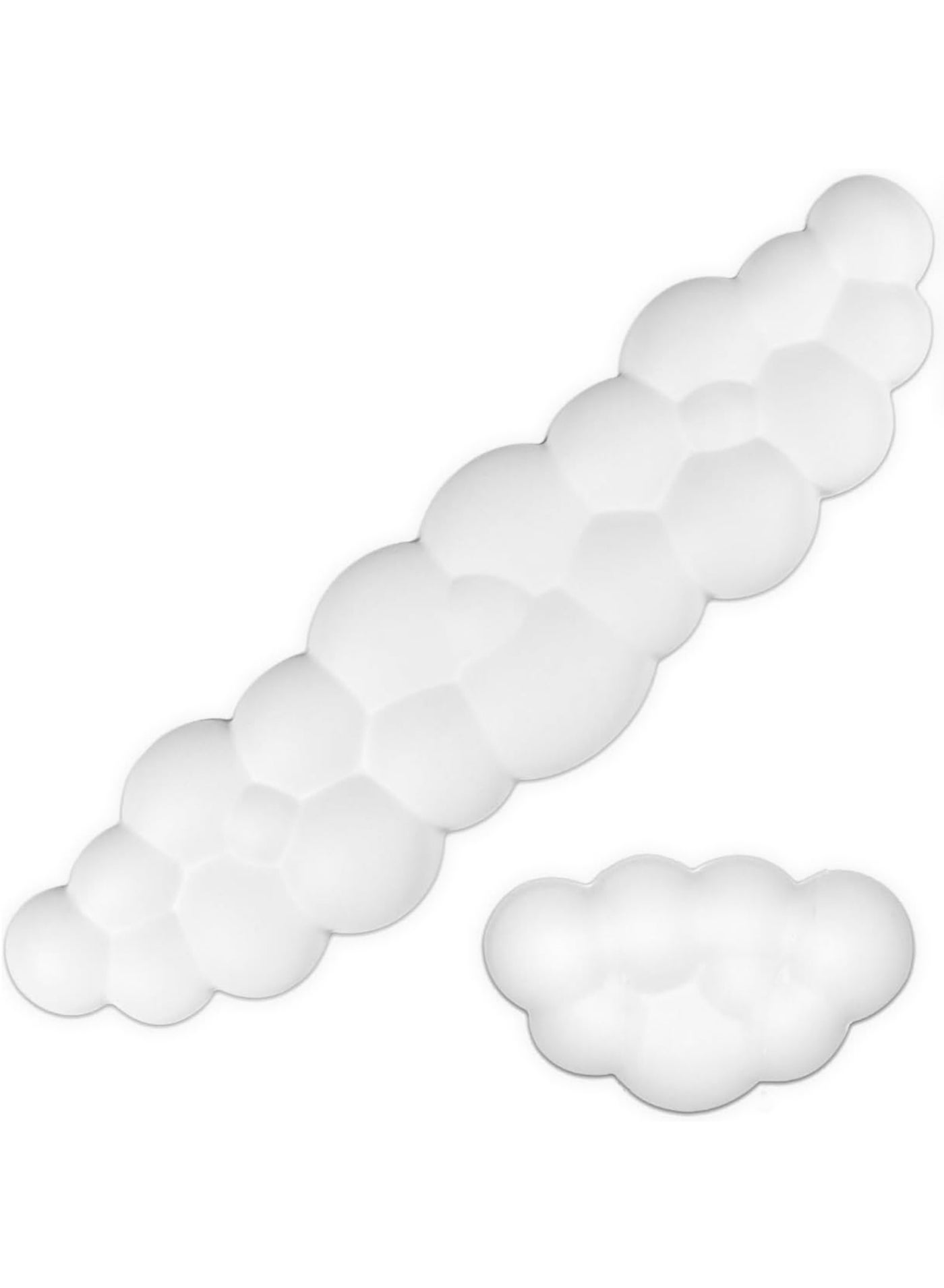 Keyboard Wrist Rest Set Cute Cloud Shape Wrist Rest Support for Mouse Keyboard Computer Elbow Pad Arm Rest Mouse Wrist Cushion Ergonomic Design for Typing Comfortably