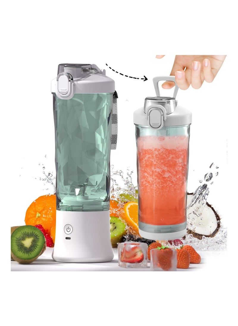 Excefore Portable Personal Blender, for Shakes and Smoothies with 6 Blade 20 Oz Travel Cup USB Rechargeable for Kitchen, Home, Travel  - Image 1