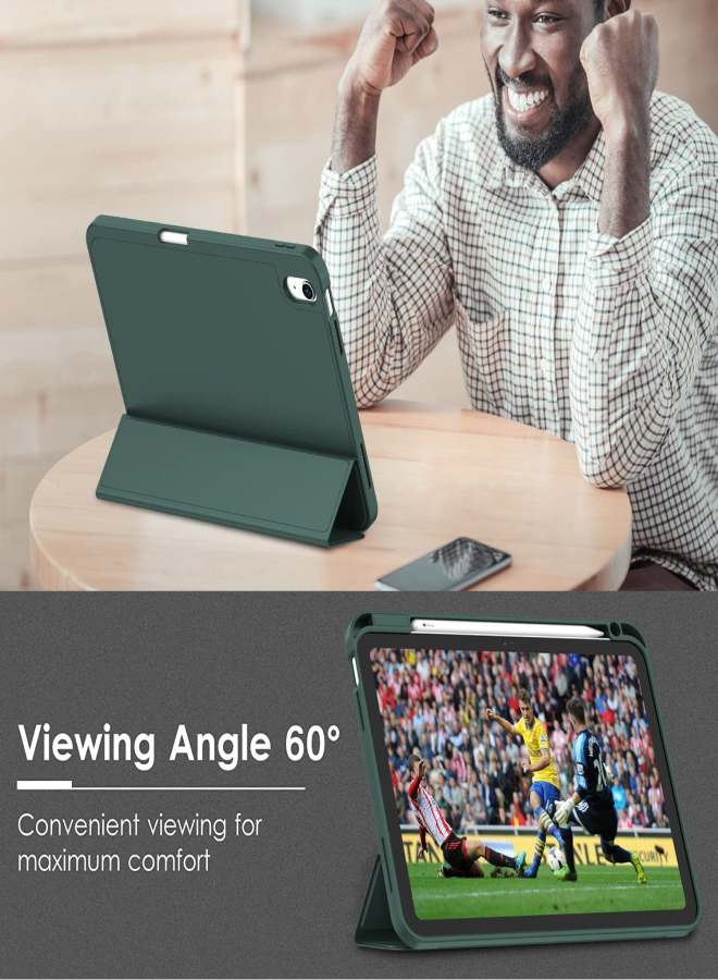 جراب الجيل العاشر لجهاز iPad الجديد مقاس 10.9 بوصة 2022 مع حامل قلم، جراب iPad ذكي مع ظهر TPU ناعم [يدعم التشغيل/الإيقاف التلقائي] - Image 3