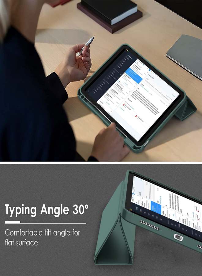 جراب الجيل العاشر لجهاز iPad الجديد مقاس 10.9 بوصة 2022 مع حامل قلم، جراب iPad ذكي مع ظهر TPU ناعم [يدعم التشغيل/الإيقاف التلقائي] - Image 4
