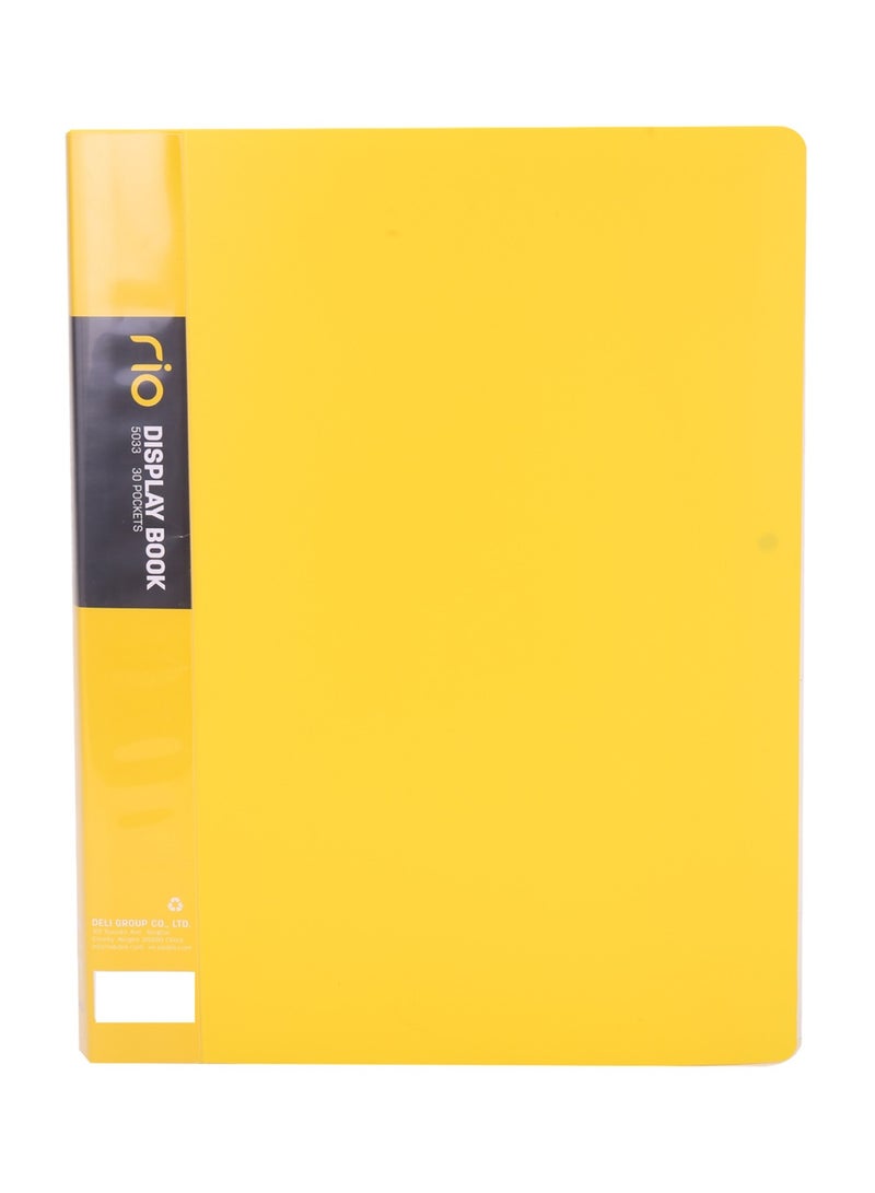 Deli 1-Piece Rio Display Book With 30 Clear Pockets Assorted Colours - Image 3
