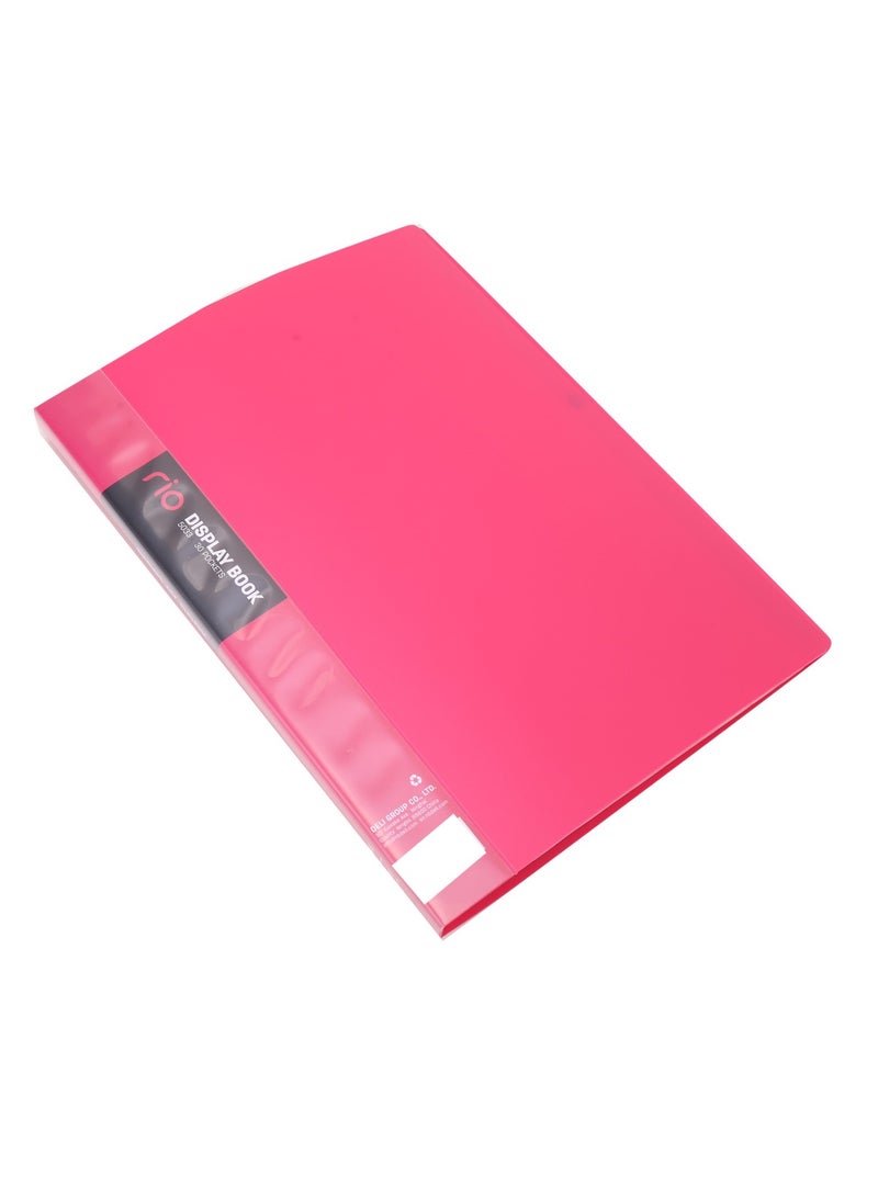 Deli 1-Piece Rio Display Book With 30 Clear Pockets Assorted Colours - Image 4