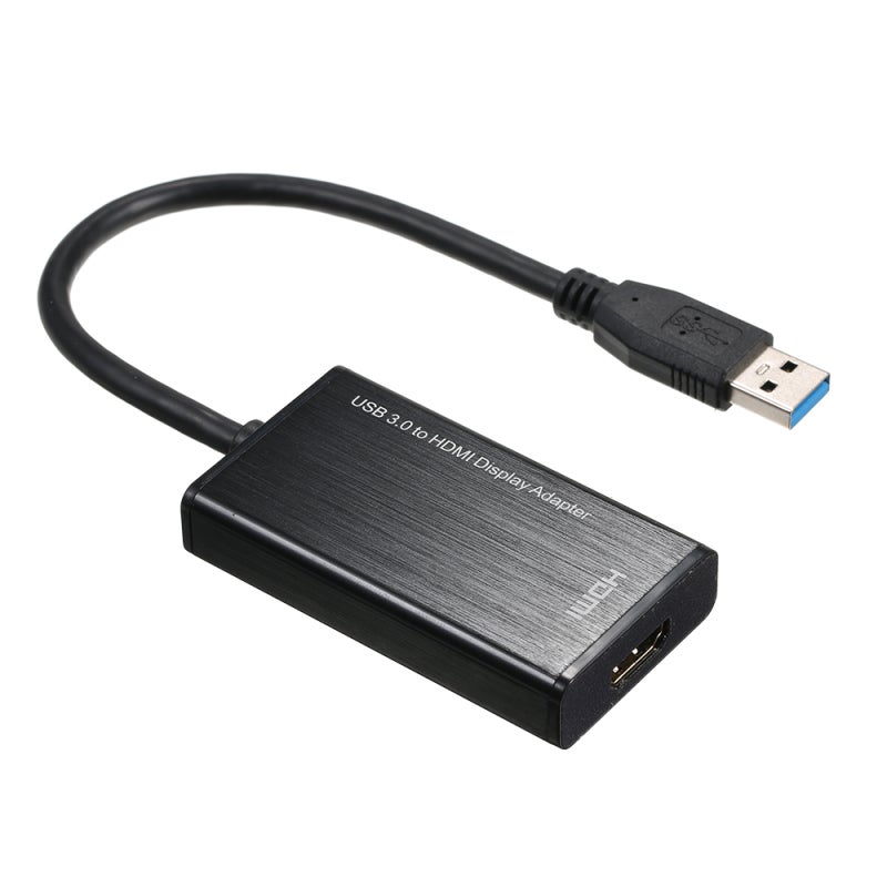 USB3.0 to HD Adapter: Black, 5Gbps High-Speed Transmission - 1080P Resolution Support Converter for PC, Laptop, TV, Monitor Projector Use - Image 1