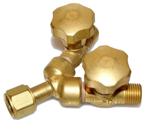 Western Enterprises 112 Valved "Y" Connections, 200 PSIG, Brass, LH, 9/16" - 18, Female/Male Connection, 0.5 Length, B-Size - Image 5