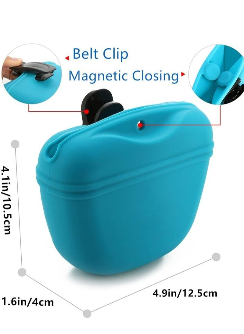 أوزيغالور حقيبة سيليكون لعلاج الكلاب - حقيبة تدريب الكلاب الصغيرة - حقيبة تدريب الكلاب - 2 قطعة - Image 3