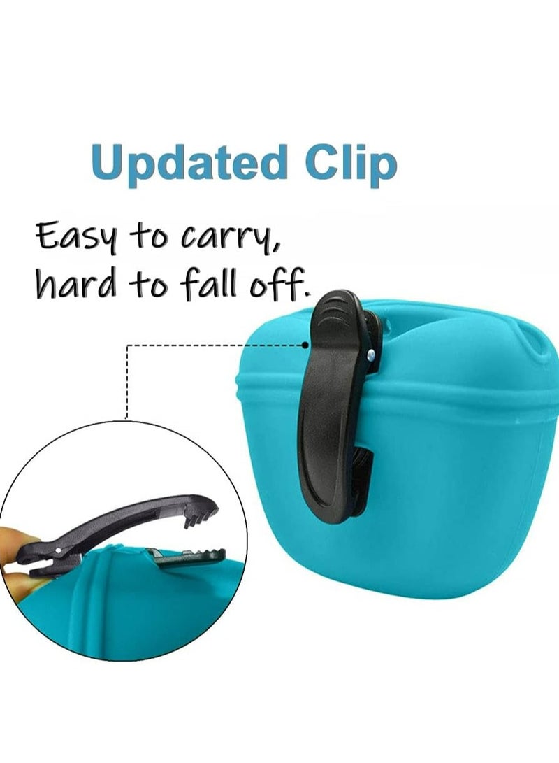 أوزيغالور حقيبة سيليكون لعلاج الكلاب - حقيبة تدريب الكلاب الصغيرة - حقيبة تدريب الكلاب - 2 قطعة - Image 4