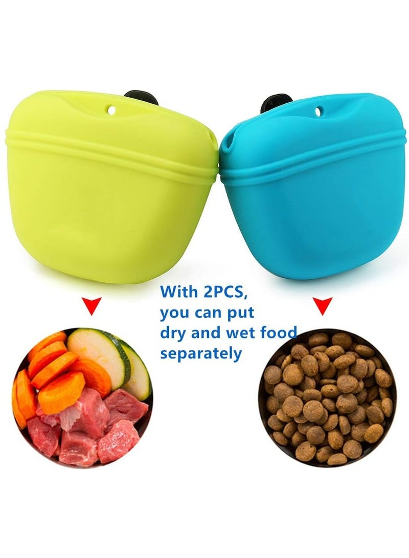 أوزيغالور حقيبة سيليكون لعلاج الكلاب - حقيبة تدريب الكلاب الصغيرة - حقيبة تدريب الكلاب - 2 قطعة - Image 5