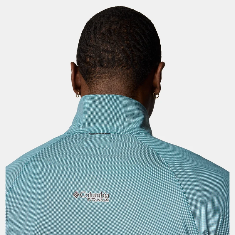 Columbia Green Men's Summit Valley Half-Zip Hiking Top for Men | Best Price UAE