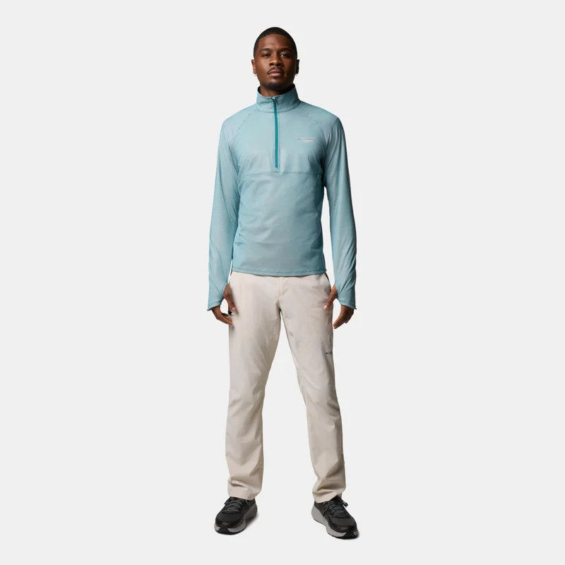 Columbia Green Men's Summit Valley Half-Zip Hiking Top for Men | Best Price UAE
