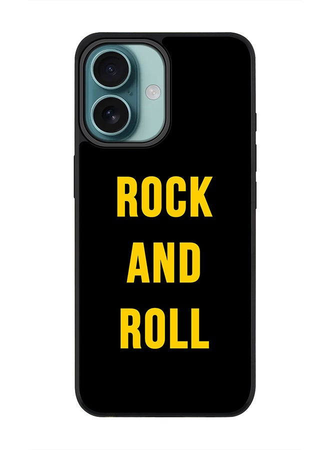Stylizedd For iPhone 16 Case [Compatible with MagSafe] Slim Magnetic cover Phone Case iPhone 16 -Rock and Roll - Image 1