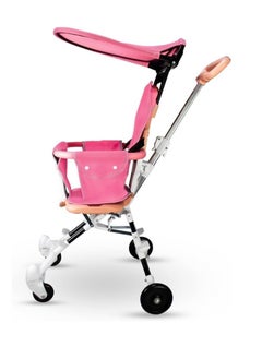 UKR UKR Foldable Mini Stroller - Airplane Friendly Compact Baby Stroller for Travel | Best Cabin Stroller for Baby (Pink)  - Image 2