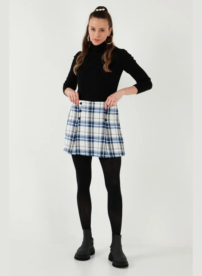 ليلا تنورة قصيرة شتوية من تويد ليلى للنساء