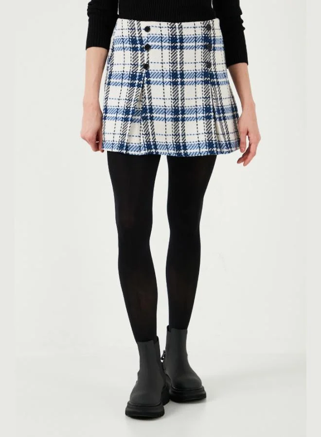 ليلا تنورة قصيرة شتوية من تويد ليلى للنساء