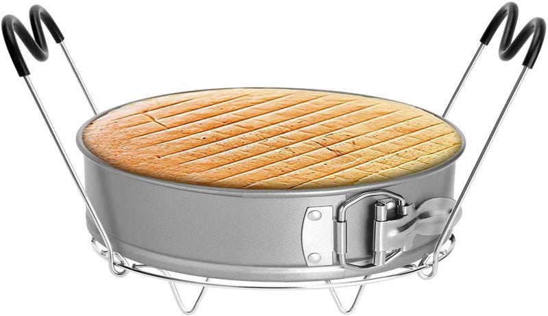 Createy Steamer Rack Trivet with Handles Compatible with Instant Pot Accessories 6 Qt 8 Quart, Pressure Cooker Trivet Wire Steam Rack, Great for Lifting out Whatever Delicious Meats & Veggies You Cook - Image 3