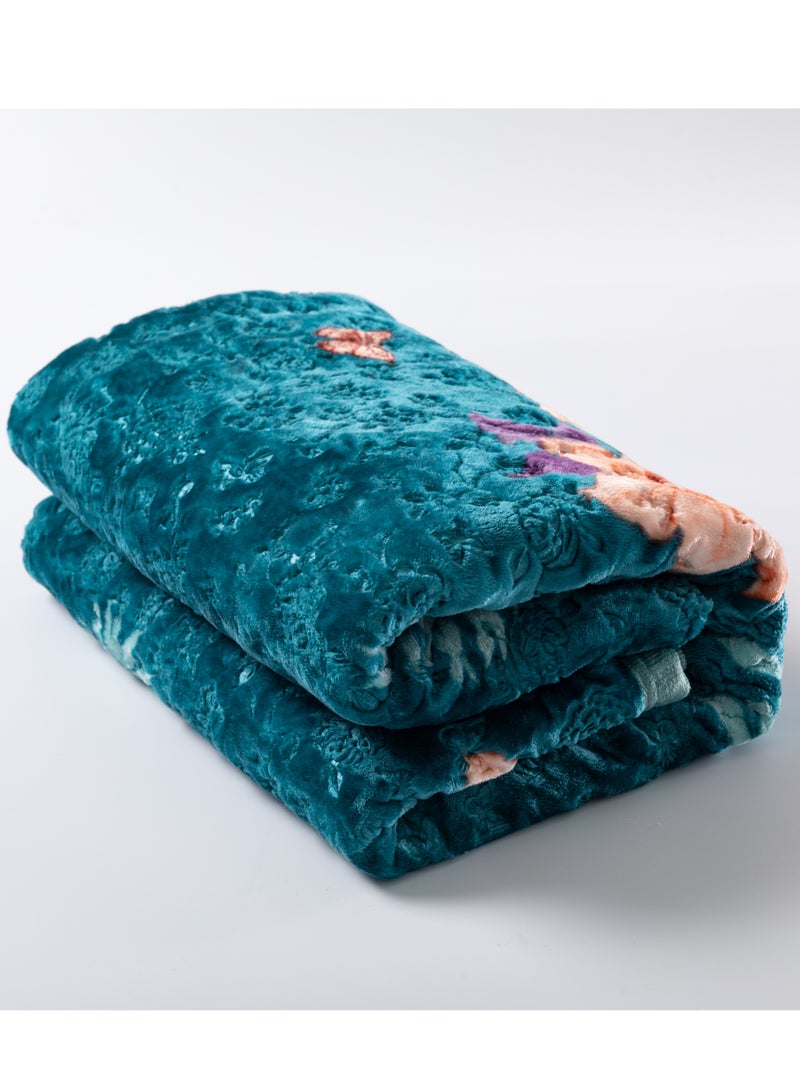 Stargold Single Ply Premium Cloudy Blanket Made by 100% Polyester SPUN YARN Obtained from Virgin Polyester Which is Suitable for winter and Rainy Season 155X210CM 5.5LB  - Image 2